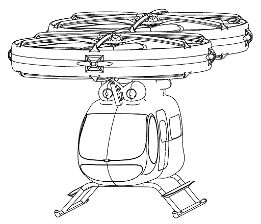 Uniqopter scetch 3D view